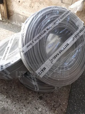 Matstar 2.5mm Twin na Earth Cable ya Umeme (Roli ya 90m)