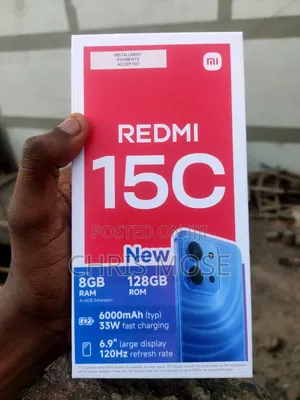 Xiaomi Redmi 15C 4G 128GB Nyeusi