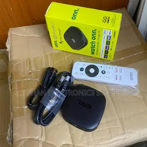 Onn Google TV Box na Chromecast Iliyojengewa Ndani na Kidhibiti cha Sauti