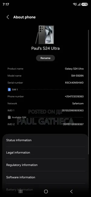 Samsung Galaxy S24 Ultra 256GB Gray
