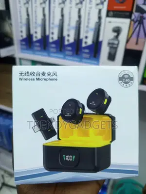 Q9 Dual Wireless Microphone Vlogging Kit na Charging Case ya Type-C