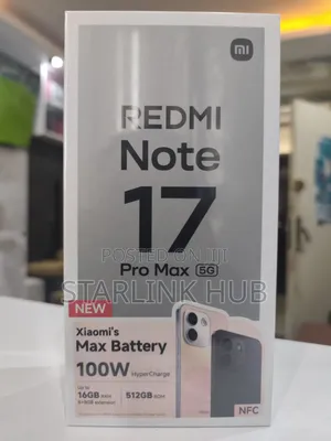 New Xiaomi Redmi Note 17 Pro Max 512GB Purple