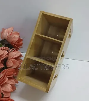 Bamboo Spoon, Fork, and Knife Organizer