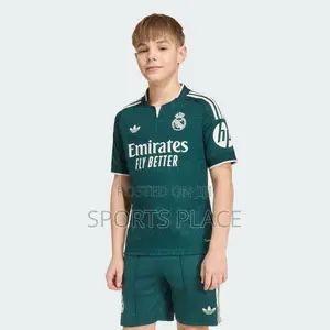Kids Real Madrid Green Away Jersey 2026-27