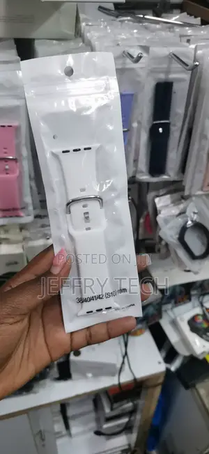Mkanda Nyeupe wa Silicone wa Apple Watch