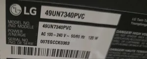 LG 49" 4K UHD Smart TV (49UN7340PVC)