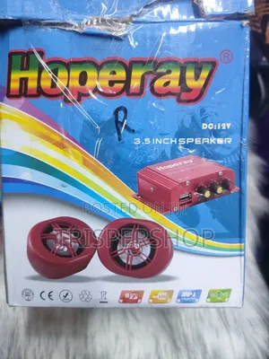 Hoperay 3.5-Inch Speaker za Pikipiki na Bluetooth, FM, na Udhibiti wa App