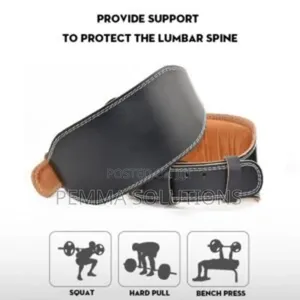Premium Leather Weightlifting Belt - 4 Inch