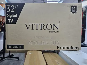Vitron Frameless 32" HD TV na Decoder Iliyojengewa Ndani
