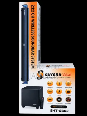 Sayona SHT-SB02 2.1.2 Channel Wireless Soundbar System