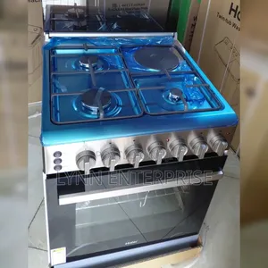 Haier 3 Gesi + 1 Umeme Standing Cooker (HRE6313CDRSS)