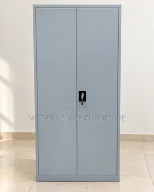 Kabati la Ofisi la Chuma la Milango Miwili, Grey