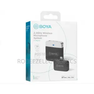 Boya BY-M1LV-D Maikrofoni Isiyo na Waya ya Lavalier kwa Apple iOS
