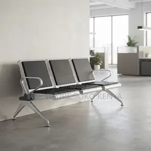 Padded Three Link Bench | Benchi la Ngozi na Fremu ya Chuma