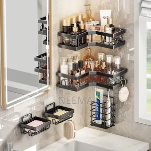 Seti ya Vipande 5 vya Shower Caddy Mstatili na Kona