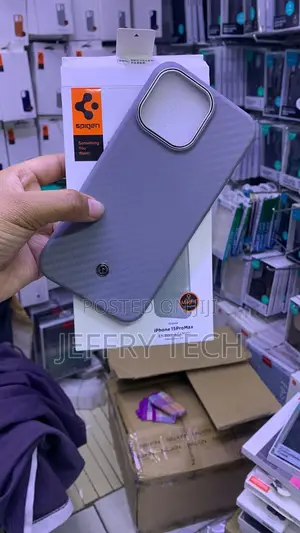 Spigen Enzo Aramid Magnetic Case kwa iPhone 15 Pro Max - Gray