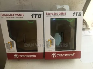 Transcend StoreJet 25M3 1TB Portable HDD - Kinga ya Kuanguka Kijeshi