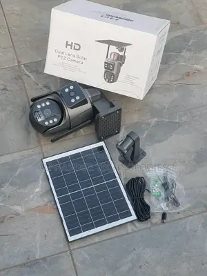 360 Degree Dual Lens Solar CCTV Camera