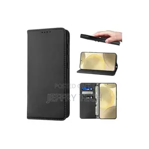 Itel S23+ Nyeusi Kesi ya Mkoba ya Ngozi ya Kipekee