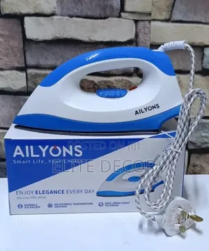 Ailyons HD198A-S Dry Iron Box ya Umeme - Nyeupe/Bluu