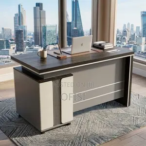 1.4M Advanced Executive Office Desk - Gray