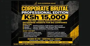 Professional Corporate Websites kwa Hoteli, Benki, Shule