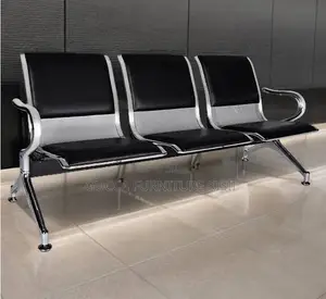 Benchi la Kusubiria Uwanja wa Ndege la PU Leather lenye Nafasi 3