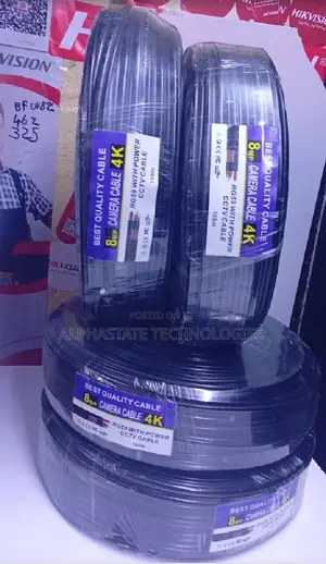 Quality RG59 CCTV Cable with Power - 100m