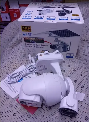 Kamera ya Ubox 6MP Dual Lens 4G Solar PTZ