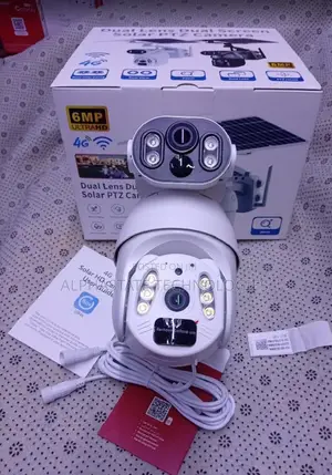 Ubox 6MP Dual Lens 4G Solar PTZ Camera ya Ulinzi ya Nje