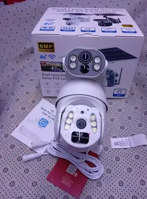 Kamera ya Ubox 6MP Dual Lens Solar PTZ
