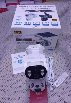 Kamera ya Ubox 6MP 4G Solar PTZ Dual Lens ya Nje