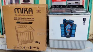 Mika 12kg Semi-Automatic Twin Tub Washing Machine