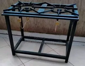Jiko la Gesi la Chuma Lito la Burner Mbili la Heavy-Duty