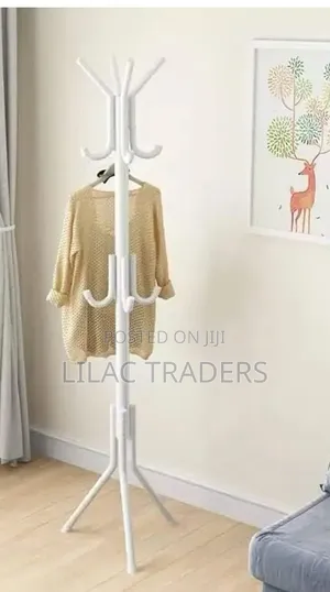 Freestanding Clothes and Bags Hanger Rack