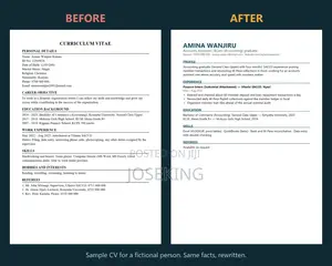 Huduma ya CV & Barua ya Maombi - Ndani ya Saa 24