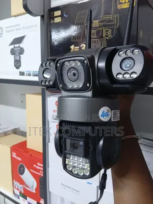 Triple-Lens 4G CCTV Camera