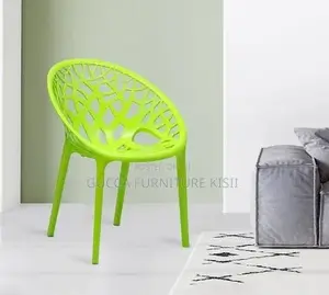 Kiti cha Plastiki cha Kula cha Kijani kinachoweza Kuwekwa Juu