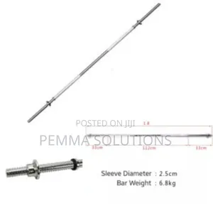 1.8m Standard Straight Barbell