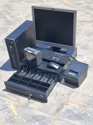 HP Desktop POS System with Monitor, Printer & Cash Drawer