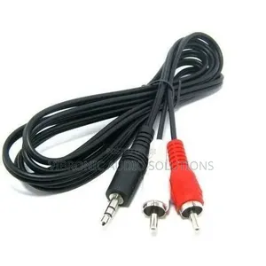 Kebo ya Sauti ya 3.5mm Jack hadi 2 RCA Heavy Duty