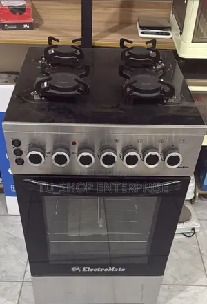Electromate Cooker ya Gesi na Oven ya Umeme na Rotisserie