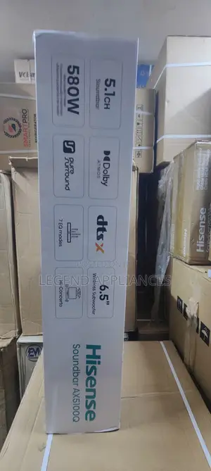 Hisense AX5100Q 5.1CH 580W Soundbar with Wireless Subwoofer