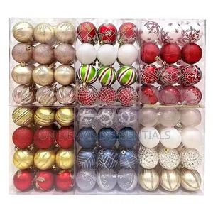Premium Christmas Baubles Set (24 PCS - 6cm)