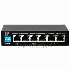 D-Link DGS-F1006P-E 6-Port Gigabit PoE Switch