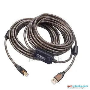 Kebo ya USB ya Printer ya 10m yenye Amplifier