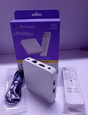 H96 Max Android 14 TV Box na Remote ya Sauti