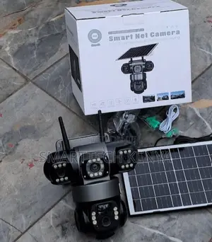 Triple Lens Solar CCTV Camera - AI Motion, Two-Way Audio, Wifi