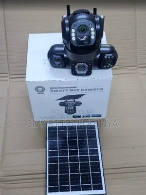 Kamera ya Wifi ya Solar PTZ yenye Lensi Tatu na Sauti ya Njia Mbili
