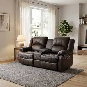 Home Recliners 2-Seater Recliner Sofa yenye Cup Holders